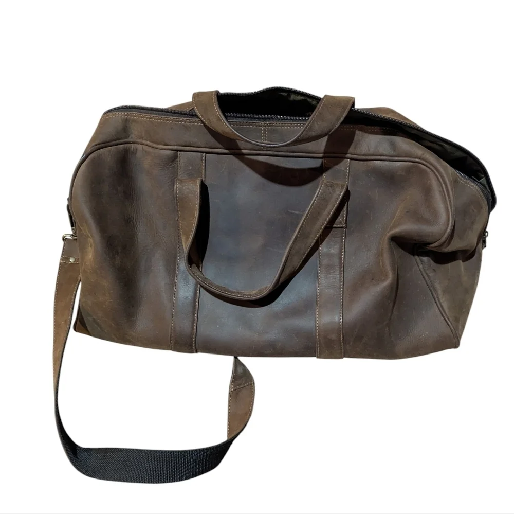 WINSTON COLLECTION Country Club Duffel Bag in Crazy Horse Leather Unisex